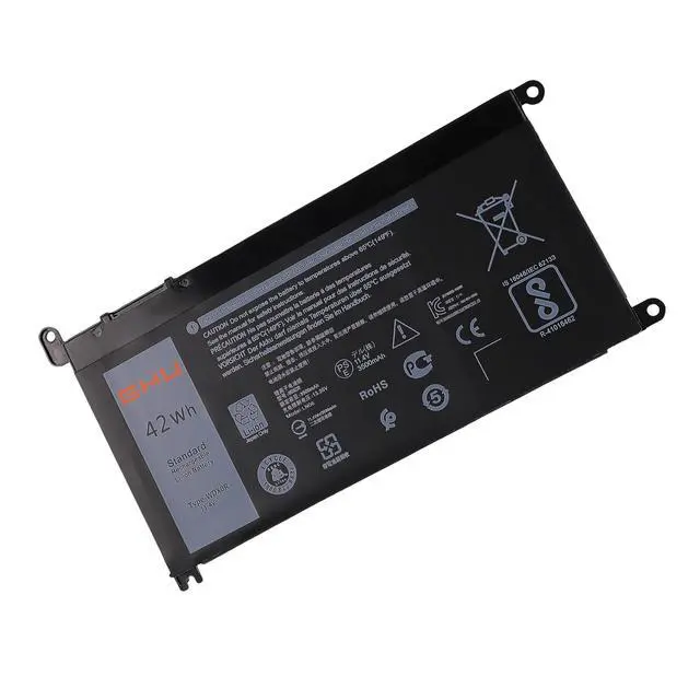 Alt view image 2 of 6 - WDX0R WDXOR Battery 42Wh Replacement for Dell Inspiron 5368 5378 5568 5578 5767, Compatible with 3CRH3 T2JX4