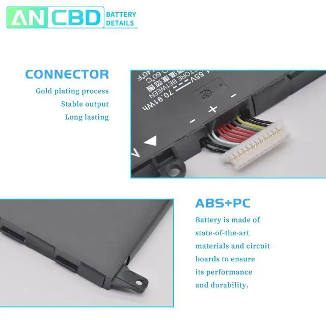 Alt view image 3 of 7 - SD06XL Battery for HP Omen 15-EK 15-EK0000 15-EN 15-EN0000 15-EK0XXX | EK0008CA 5-EK0013DX 15-EK0023DX 15-EK0007MS 15-EK0071NG 15-EK0001TX 15-EK0011TX SD06 L84392-005 HSTNN-089U 15.55V/70.91Wh