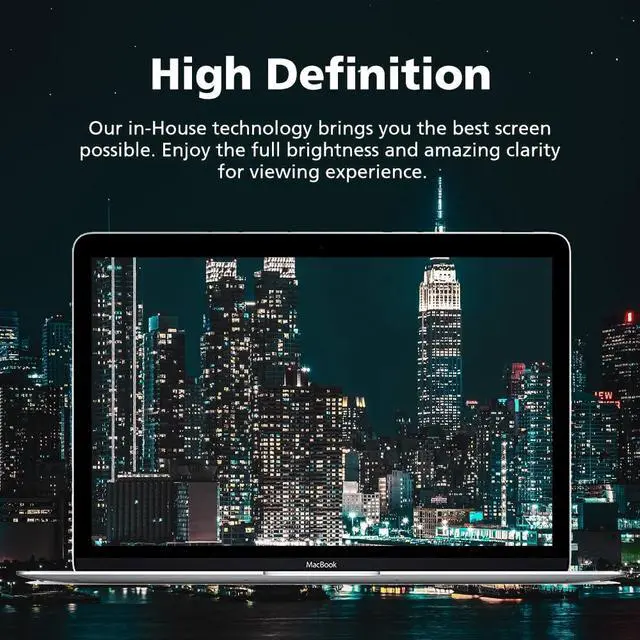 Alt view image 6 of 6 - 2-Pack Anti-Glare Matte Screen Protector for MacBook Pro 14 inch M5/M4/M3/M2/M1 (2025~2021) | Anti-Fingerprint | Reducing Eye Fatigue with Blue Light Blocking Filter