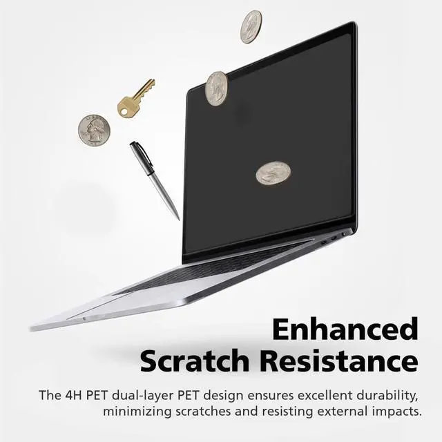 Alt view image 6 of 7 - 2-Pack Anti-Glare Matte Screen Protector for Macbook Pro 16 inch (2019) | Anti-Fingerprint | Reducing Eye Fatigue with Blue Light Blocking Filter