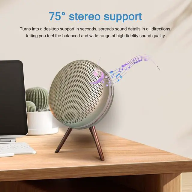 Alt view image 2 of 7 - Stand for Bang & Olufsen Beoplay A1 2nd Gen/Beosound A1 Wireless Bluetooth Speaker, Desktop Kickstand Holder(Gold)
