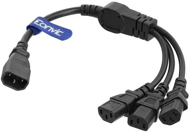 Main image of Y Splitter Power Cable IEC 320 C14 Male to 3 x C13 Female