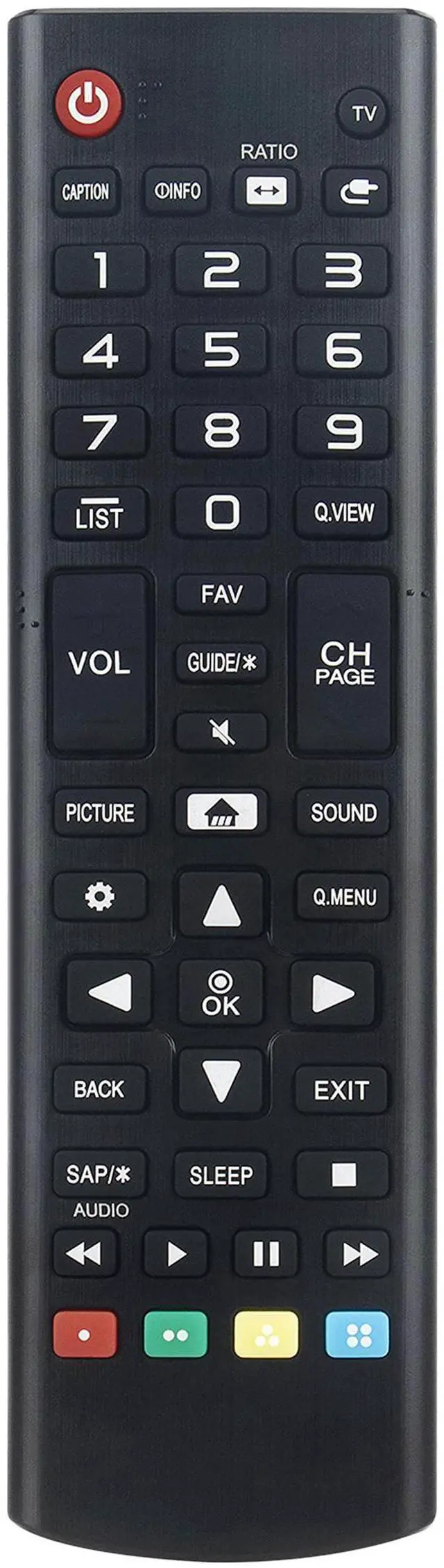 Main image of AKB75095376 Replace Remote Control fit for LG 4K UHD Hospitality TV | 43UT640S0UA 49UT340H0UA 49UT347H0UA 49UT640S0UA 50UT340H0UA 55UT340H0UA 55UT342H0UC 55UT347H0UA 55UT640S0UA 65UT340H0UB