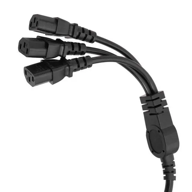Alt view image 4 of 5 - Y Splitter Power Cable IEC 320 C14 Male to 3 x C13 Female