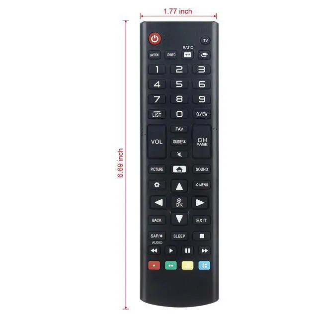 Alt view image 4 of 7 - AKB75095376 Replace Remote Control fit for LG 4K UHD Hospitality TV | 43UT640S0UA 49UT340H0UA 49UT347H0UA 49UT640S0UA 50UT340H0UA 55UT340H0UA 55UT342H0UC 55UT347H0UA 55UT640S0UA 65UT340H0UB