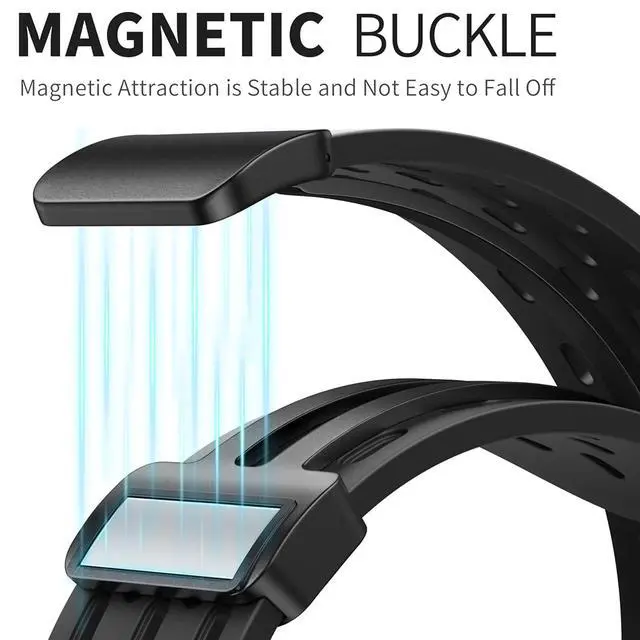 Alt view image 3 of 6 - Compatible with Golf Buddy Aim W12 Band, Breathable Silicone Replacemet Band Straps Compatible with Golf Buddy Aim W12 Watch