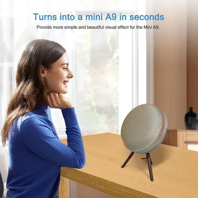Alt view image 6 of 7 - Stand for Bang & Olufsen Beoplay A1 2nd Gen/Beosound A1 Wireless Bluetooth Speaker, Desktop Kickstand Holder(Gold)