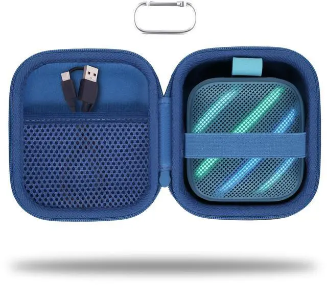 Main image of for Anker Soundcore Boom Go 3i Bluetooth Speaker Hard Travel Case, Blue | Travel Protective Storage Bag with Mesh Pocket & Hand Strap, Shockproof EVA Shell and Soft Lining, Portable Bag Replacement