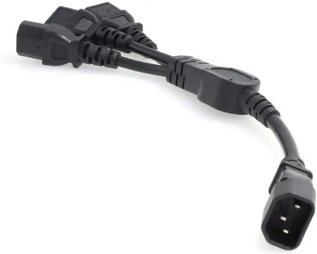 Alt view image 5 of 5 - Y Splitter Power Cable IEC 320 C14 Male to 3 x C13 Female