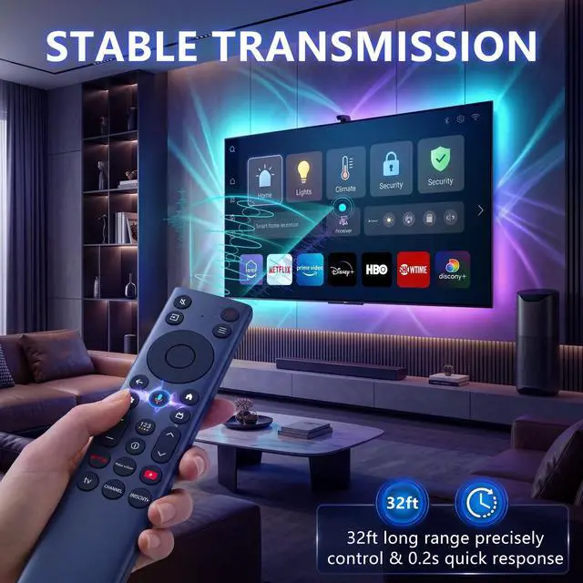 Alt view image 5 of 7 - 2026 New RC923A FMB1 Voice Remote Control Replacement for TCL 50/55/65/75 Inch QM5K QM6K Q77K QM7K Series QLED, QLED Mini Google TV G0401-000267 50QM6K 55QM6K 65QM6KPRO 65QM6K 75QM6K