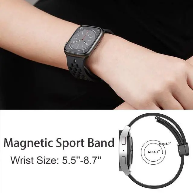 Alt view image 6 of 6 - Compatible with Golf Buddy Aim W12 Band, Breathable Silicone Replacemet Band Straps Compatible with Golf Buddy Aim W12 Watch