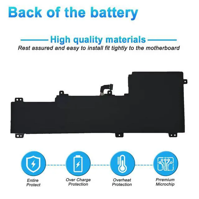 Alt view image 4 of 7 - L21M3PE1 L21M3PE0 Laptop Battery for Lenovo IdeaPad Flex 5 14ALC7 | 14IAU7 16ALC7 16IAU7 Series L21C3PE0 L21L3PE0 L21B3PE0 L21M3PE2 SB11F38037 5B11F38034 11.52V 52.5Wh 4558mAh