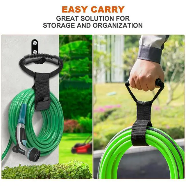 Alt view image 5 of 7 - Extension Cord Holder Organizer(10Pack), Extension Cord Hanger for Garage Organization and Storage, 4-pk 16",2-pk17 and 4-pk 22" Heavy Duty Storage Straps, Garage Gadgets for Men (10, Black)