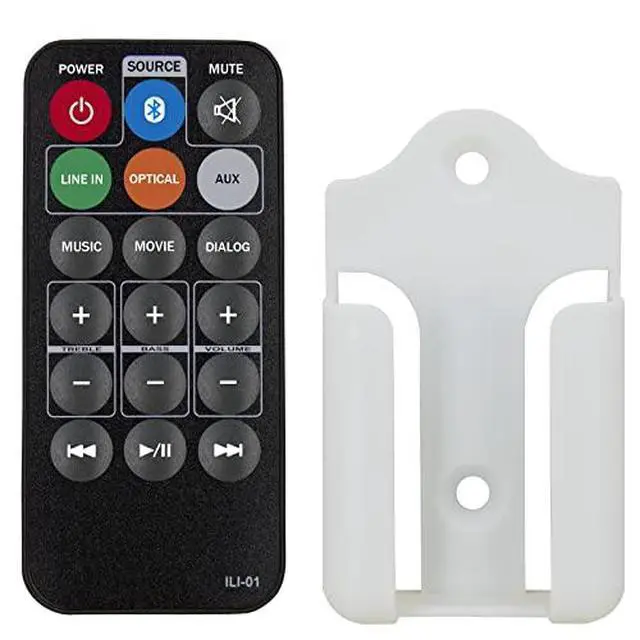 Alt view image 5 of 5 - Replacement Remote Control for iLive ITB404B ITB066B ITB174B ITB284B ITBSW285B ITB284 ITB490B HD Soundbar Sound Bar Audio System (with Wall Mounting Bracket)