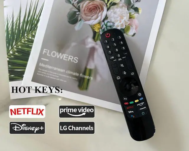Alt view image 2 of 7 - MR21GA AN-MR21GA Replacement Remote Control for LG Smart OLED QNED NanoCel TV 43UP8000PUA OLED65A1PUA OLED48A1PUA OLED55A1PUA OLED55A1AUA OLED77C1AUB OLED65B1PUA OLED65C1PUB 55NANO90UPA 50UP8000PUA