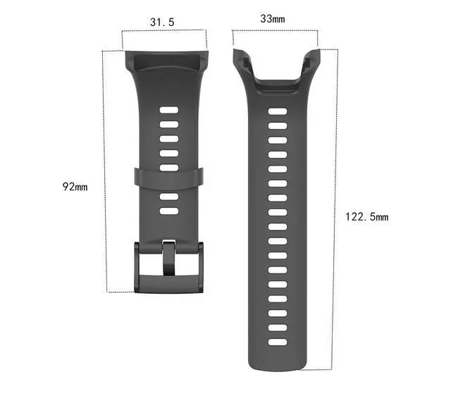 Alt view image 2 of 6 - Band for Suunto 5, Replacement Watch Band Silicone Waterproof Strap for Men and Women
