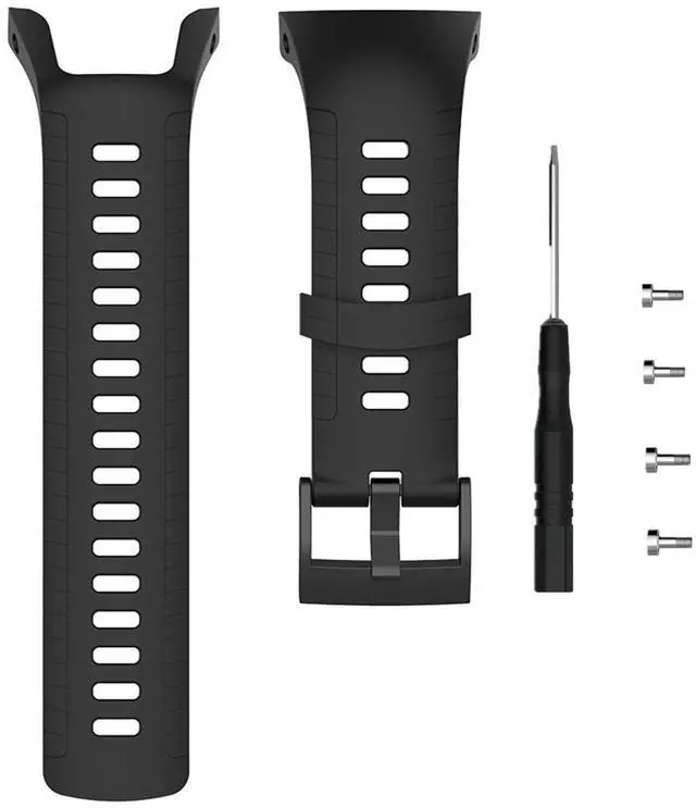 Main image of Band for Suunto 5, Replacement Watch Band Silicone Waterproof Strap for Men and Women