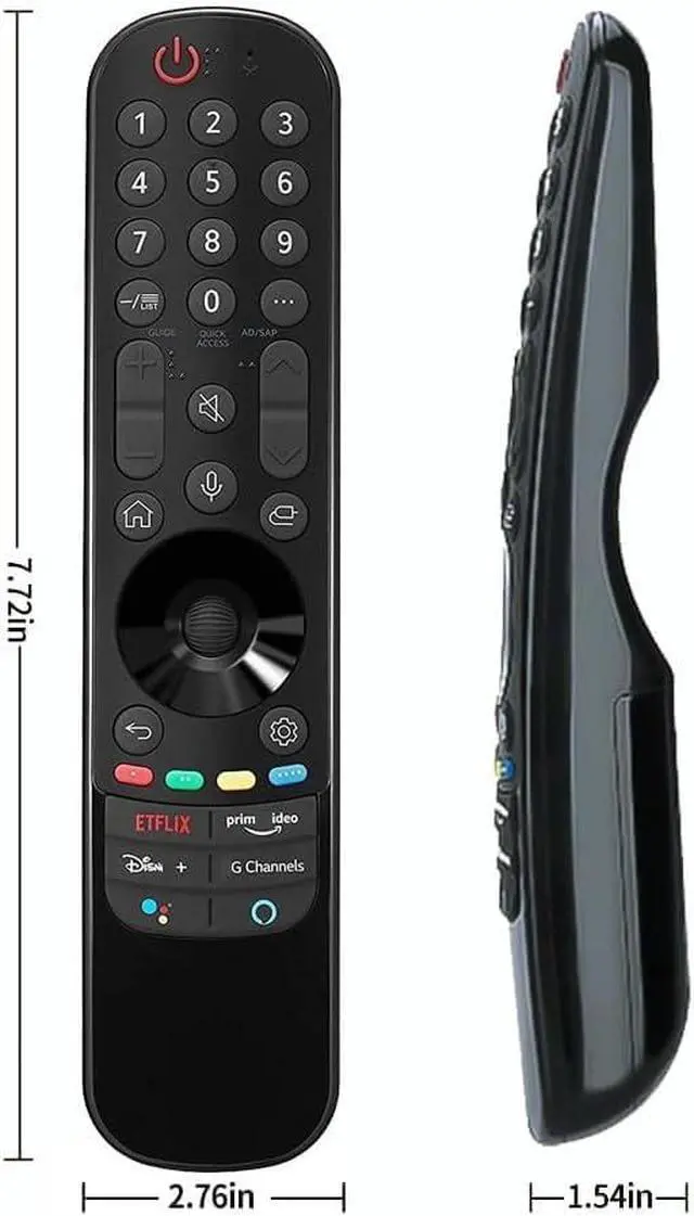 Alt view image 7 of 7 - MR21GA AN-MR21GA Replacement Remote Control for LG Smart OLED QNED NanoCel TV 43UP8000PUA OLED65A1PUA OLED48A1PUA OLED55A1PUA OLED55A1AUA OLED77C1AUB OLED65B1PUA OLED65C1PUB 55NANO90UPA 50UP8000PUA