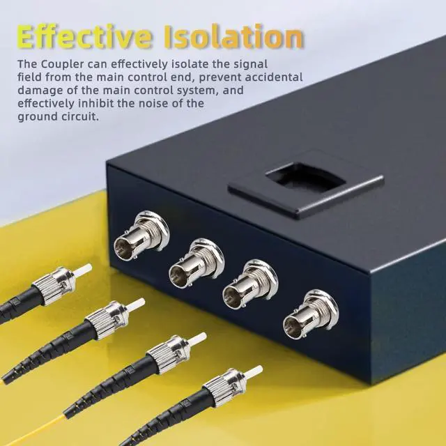 Alt view image 3 of 7 - 50PCS ST to ST Fiber Optical Coupler D Type Simplex Adapter Cable Connector