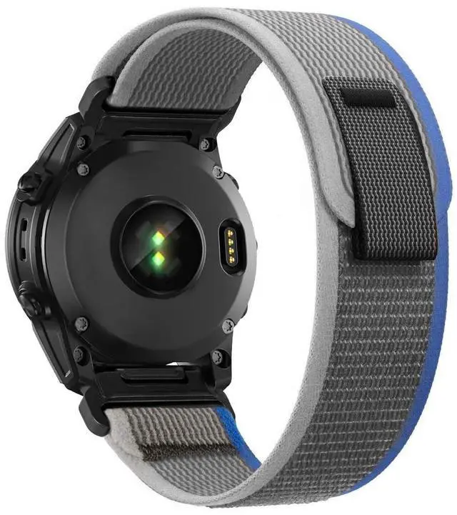 Main image of 26mm watch band for garmin fenix 7x sapphire solar fenix 6x pro solar fenix 5x 3 hr quick release fit Nylon watch strap replacement for garmin epix 2 pro sapphire 51mm Descent MK1/2/2i