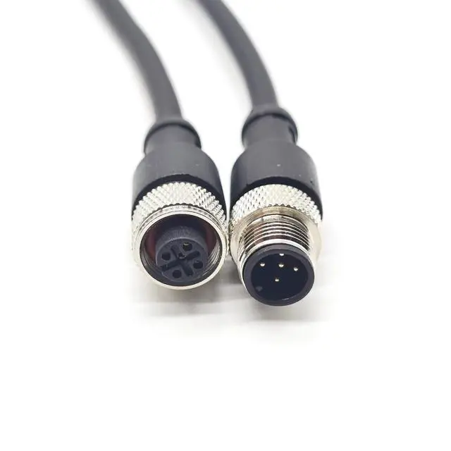 Alt view image 6 of 6 - 9.84ft M12 5 Pins Male to Female Connector Cable, A Code Straight Profibus Cable Female to Male Electrical PVC Sensors Cable Industrial Molded Cable for Fieldbus Module AWG22 125V 4A (3 Meter)