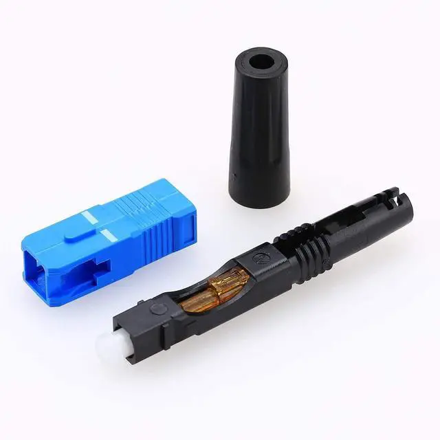 Alt view image 5 of 6 - 100 pcs SC-UPC Fiber Optic Fast Connectors Quick Connector Single Mode FTTH SC Connector