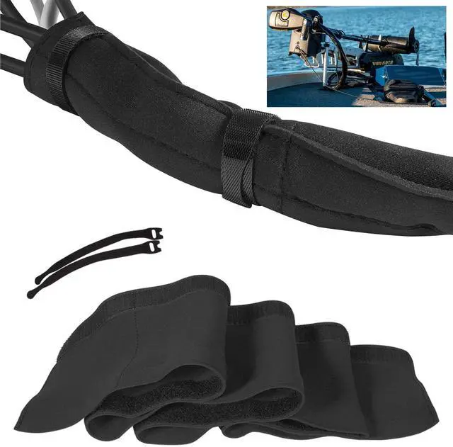 Main image of Trolling Motor Cable Organizer Sleeve, 60" L Black Neoprene Troll Sleeve Trolling Motor Wire Cover Wire Storage Bag/Wire Finishing