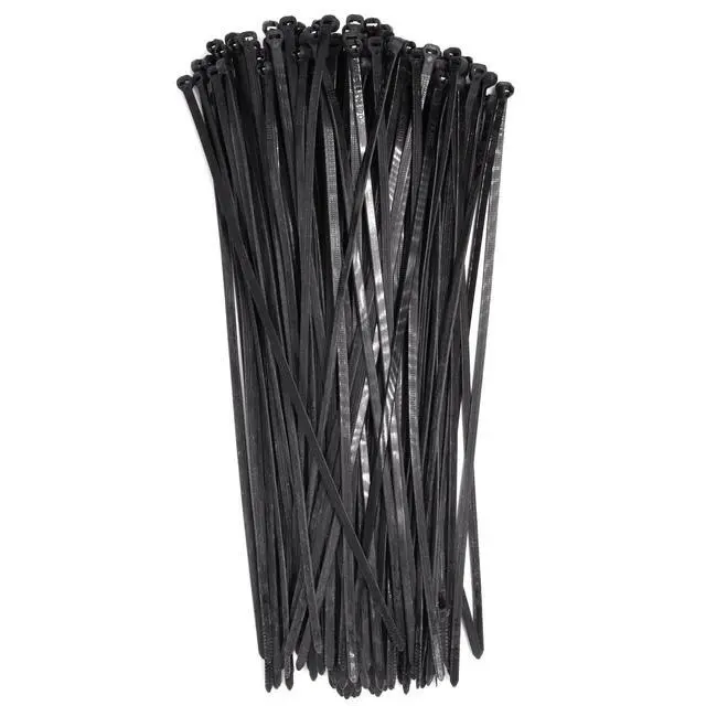 Alt view image 7 of 7 - 150pcs Push Mount Zip Ties 12 inch, Self Locking Straps Cable Zip Tie with Stainless Steel Metal Tooth Locking Device Heavy Duty Nylon Zip Tie Clips (12", Black)