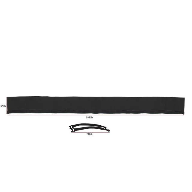Alt view image 7 of 7 - Trolling Motor Cable Organizer Sleeve, 60" L Black Neoprene Troll Sleeve Trolling Motor Wire Cover Wire Storage Bag/Wire Finishing