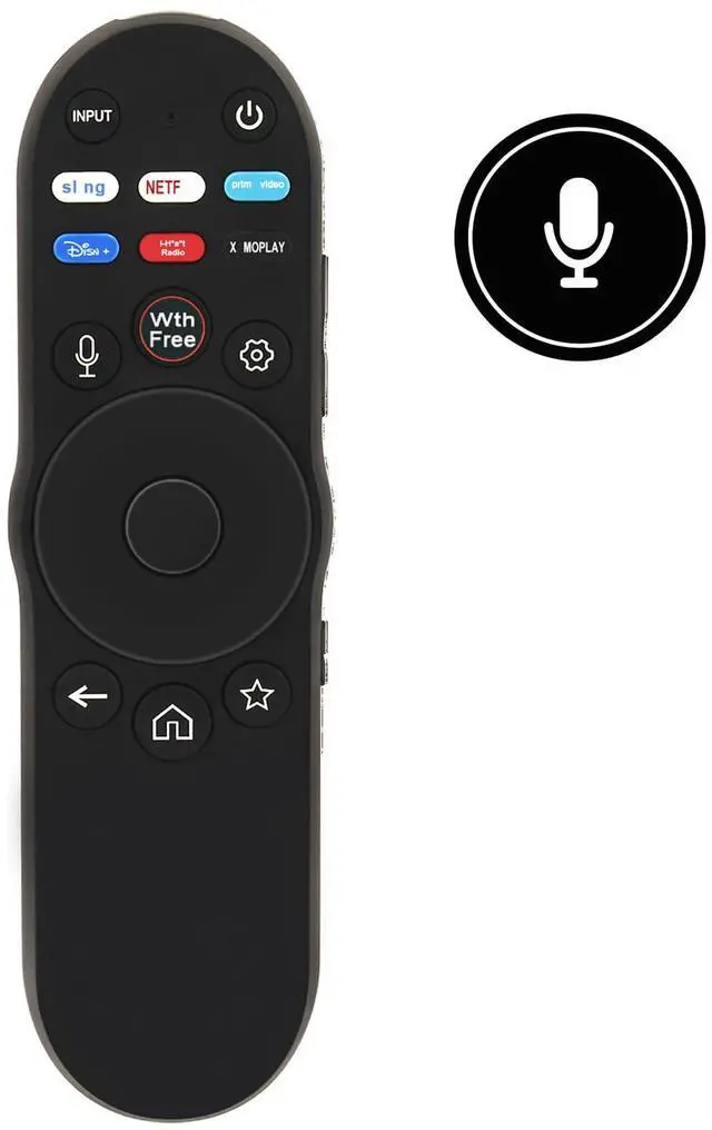 Alt view image 2 of 6 - XRT270 Voice Replacement Remote Applicable for Vizio Smart TV M55Q6-L4 | M65Q6-L4 M75Q6-L4 M43Q6M-K04 M55Q6M-K01 M65Q6M-K04 M70Q6M-K03 M75Q6M-K03 M50QXM-K01 M65QXM-K03 M75QXM-K03 M43Q6-J04 M50Q6-J01