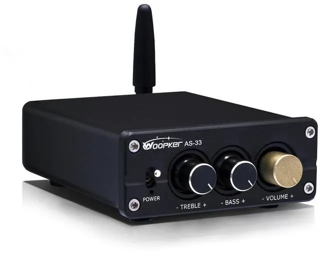 Main image of AS-33 Stereo Receivers Amplifier Home Audio,2 Channel 200W Dual TPA3116 Class D Amp,Bluetooth 5.3 Amplifier for Home Speakers, Audio Receiver with RCA,AUX Input