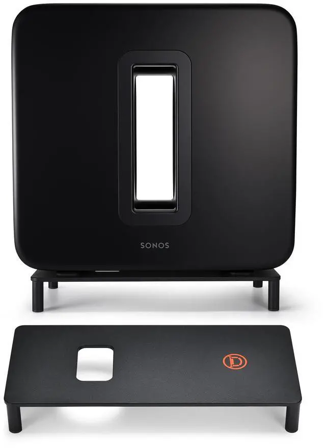 Main image of Premium Elevated Speaker Stand for Sonos Sub (Gen 4, 3, 2) | Anti-Slip Metal Base with Cable Hole | Protects Subwoofer & Makes Floor Cleaning Easy