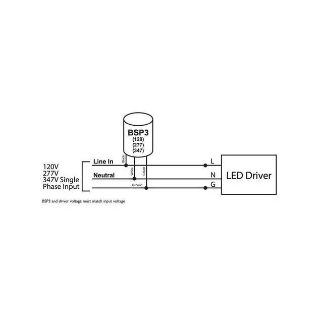 Alt view image 4 of 4 - Hubbell BSP3-277-KA Surge Protector