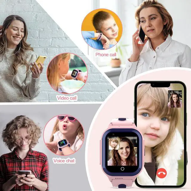 Alt view image 2 of 6 - Wonlex 4G GPS Smart Watch for Kids, 1.4" Touch Screen Kids Smartwatch with SIM Card, Boys and Girls Phone Watch with SOS, Camera, Pedometer, Alarm, Music Player, Whatsapp