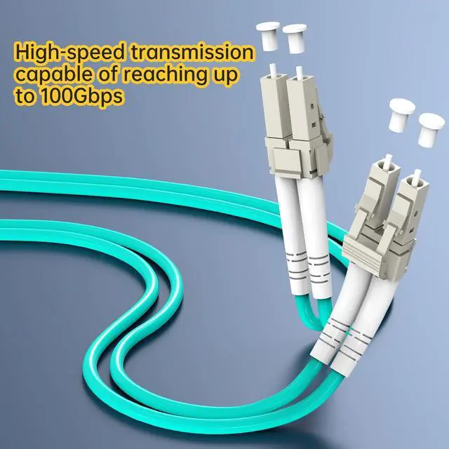 Alt view image 2 of 6 - OM3 LSZH Multimode Fiber LC to LC Fiber Optic Cord 3m/10ft Duplex | 50/125um UPC Fiber Optic Cable Cord, 10GB 40GB fiber patch cable for SFP+ Transceiver, Data Center Switch Router