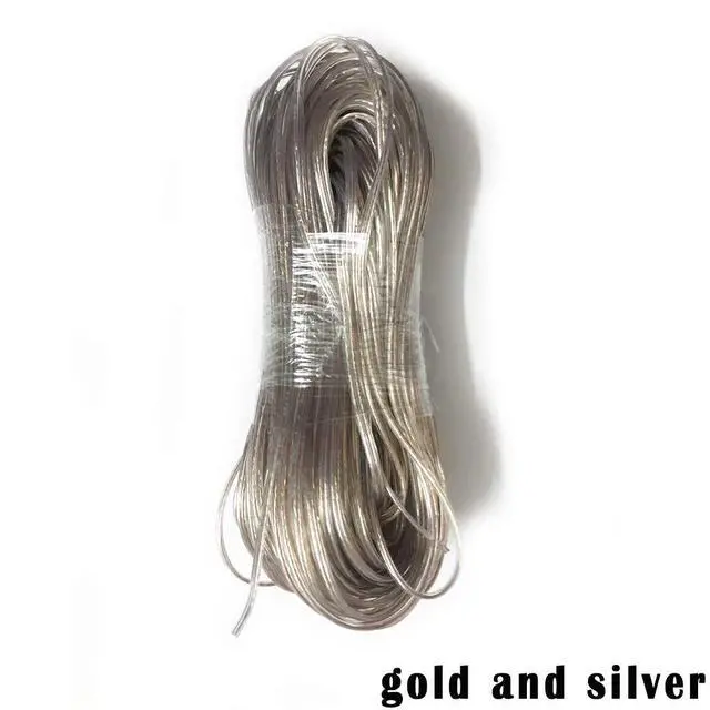 Alt view image 2 of 4 - 22 24 26 30 awg Copper Wire Copper Core 2P Transparent Parallel Wire 15ft Lighting Gold Silver Crystal LED Wire Chandelier Speaker kabels (22 awg 30ft, Gold Silver)