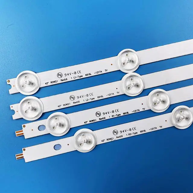Alt view image 6 of 6 - 10 Pieces LED Backlight Strips for LG 42-inch TV 42LN5100 42LN5400 42LN5700 42LN542V 42LN575S 42LA620V 42LN570S 42LA621S LC420DUE