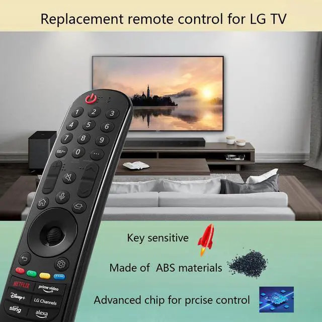 Alt view image 2 of 7 - Replacement Magic Voice Remote Control for LG OLED evo B4 C4 G4 Series Smart TV OLED55G4SUB OLED65G4SUB OLED77G4SUB OLED83G4SUB OLED97G4SUB OLED42C4PUA OLED48C4PUA OLED55C4PUA OLED65C4PUA OLED77C4PUA
