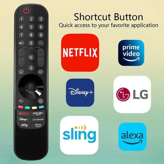 Alt view image 4 of 7 - Replacement Magic Voice Remote Control for LG OLED evo B4 C4 G4 Series Smart TV OLED55G4SUB OLED65G4SUB OLED77G4SUB OLED83G4SUB OLED97G4SUB OLED42C4PUA OLED48C4PUA OLED55C4PUA OLED65C4PUA OLED77C4PUA
