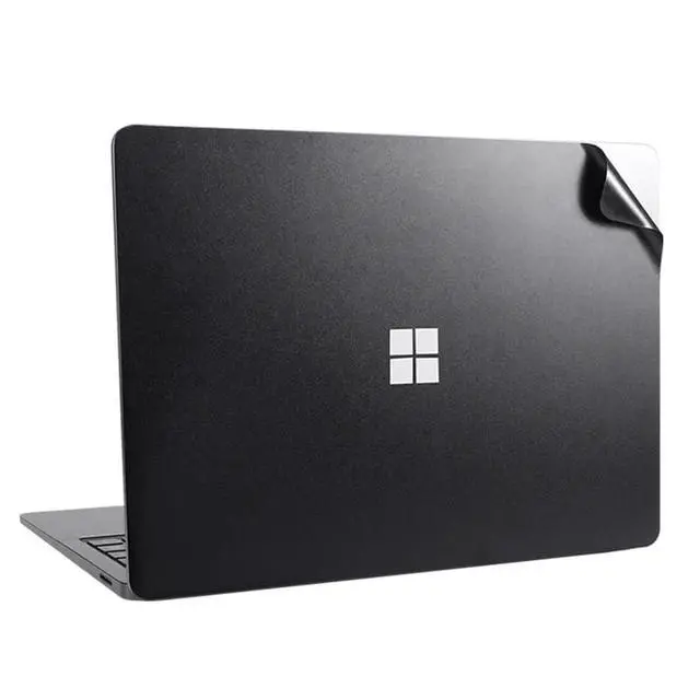 Alt view image 3 of 6 - Skin for Microsoft Surface Laptop 7 (15 inch, 2024 Model 2037) - Full Body Vinyl Wrap Decal Sticker - Anti-Scratch & Abrasion Resistant Protective Cover - Black