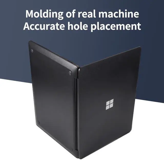 Alt view image 6 of 6 - Skin for Microsoft Surface Laptop 7 (15 inch, 2024 Model 2037) - Full Body Vinyl Wrap Decal Sticker - Anti-Scratch & Abrasion Resistant Protective Cover - Black
