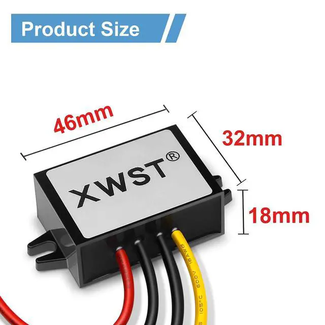 Alt view image 3 of 7 - DC/DC Converter Regulator 36V 48V Step Down to 12V 2A 24W Reducer Buck Power Converter Waterproof Module Transformer for Golf Cart Club Car