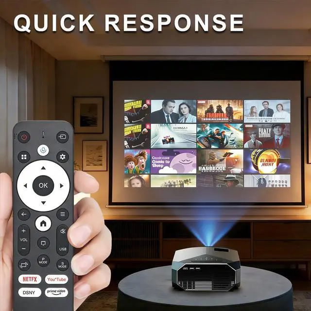 Alt view image 2 of 6 - Replacement Remote Control for YOWHICK DP03-L,Salange HY320AA Projector