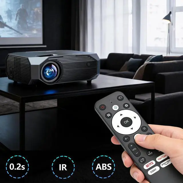 Alt view image 4 of 6 - Replacement Remote Control for YOWHICK DP03-L,Salange HY320AA Projector