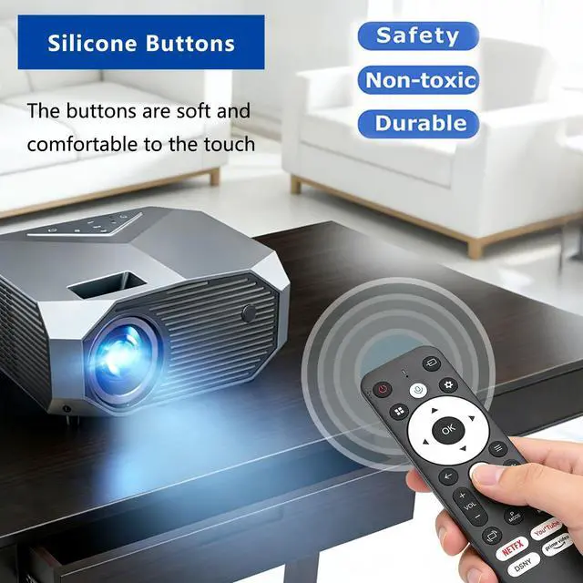 Alt view image 5 of 6 - Replacement Remote Control for YOWHICK DP03-L,Salange HY320AA Projector