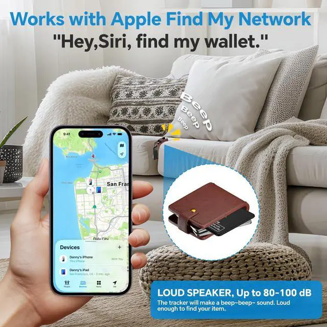 Alt view image 4 of 7 - Ultra-Thin Wallet Tracker Card, Wireless Charging Recharged Tracker, Keys Finder & Item Locator for Keys, Bags, Wallet, Passport