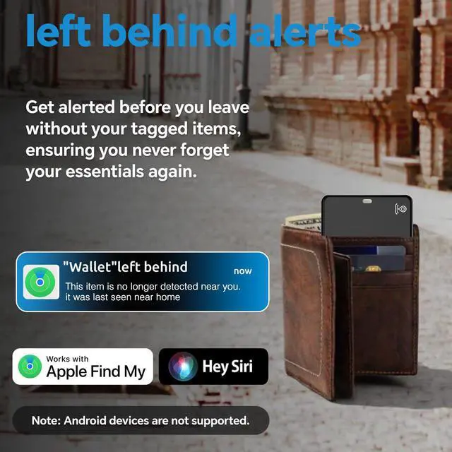 Alt view image 6 of 7 - Ultra-Thin Wallet Tracker Card, Wireless Charging Recharged Tracker, Keys Finder & Item Locator for Keys, Bags, Wallet, Passport