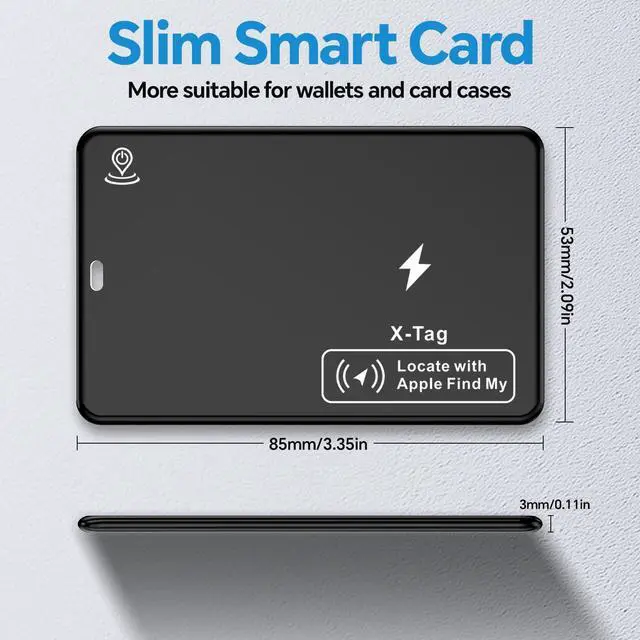 Alt view image 2 of 7 - Ultra-Thin Wallet Tracker Card, Wireless Charging Recharged Tracker, Keys Finder & Item Locator for Keys, Bags, Wallet, Passport