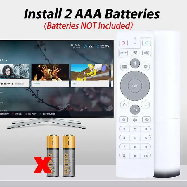 Alt view image 6 of 7 - New Voice Replacement Remote Control for Ubox TV Set-Top Box Remote Control, Compatible with Ubox10 Ubox11 Ubox12 UB11 UB10 UB12