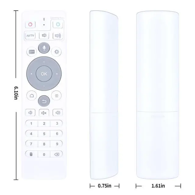 Alt view image 7 of 7 - New Voice Replacement Remote Control for Ubox TV Set-Top Box Remote Control, Compatible with Ubox10 Ubox11 Ubox12 UB11 UB10 UB12